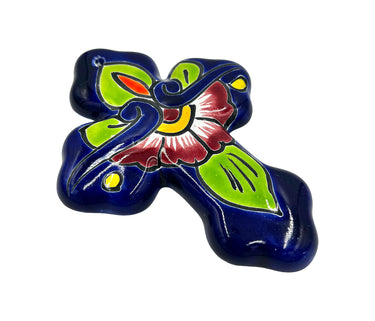 Mexican Talavera Wall Cross 6